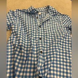 NWOT Gingham Boys Button Down Medium 8/10